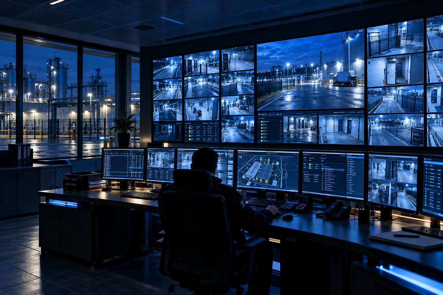 Salle de supervision et de vidéoprotection